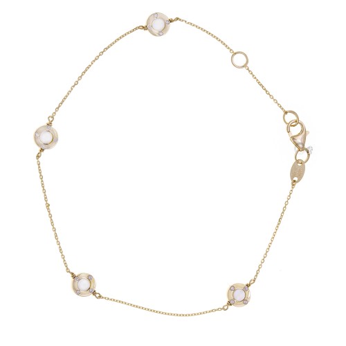 Χρυσό βραχιόλι με φίλντισι 